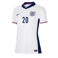 Camiseta Inglaterra Jarrod Bowen #20 Primera Equipación Replica Eurocopa 2024 para mujer mangas cortas